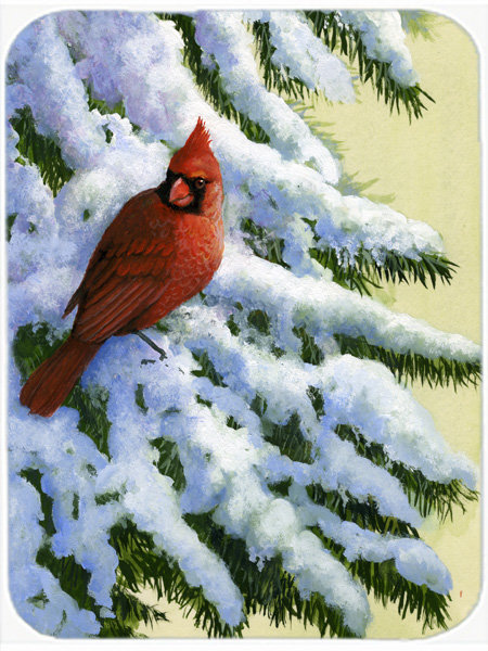 Caroline's Treasures Red Cardinal Glass Cutting Board