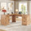 Bureau en L 67 po Farmhouse
