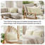 Ensemble de 2 taies décoratives matelassées à motif carré en microfibre à bords carrés passepoilés Southano Fine Vilens, ensemble de 2, 20 po x 26 po, crème-399142840-324762884