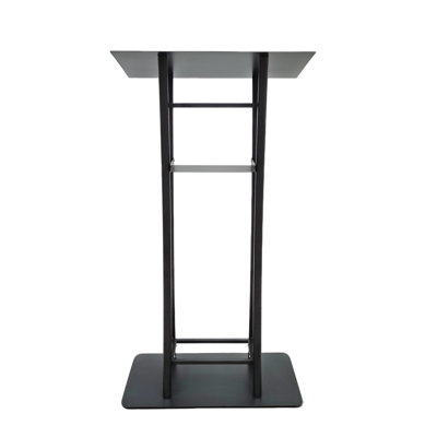 Fixturedisplays® 15.7 X 25 X 47" Metal Podium Lectern Pulpit For Churche, Debate, Events, Funeral Homes, Wedding Conference Classroom 19639
