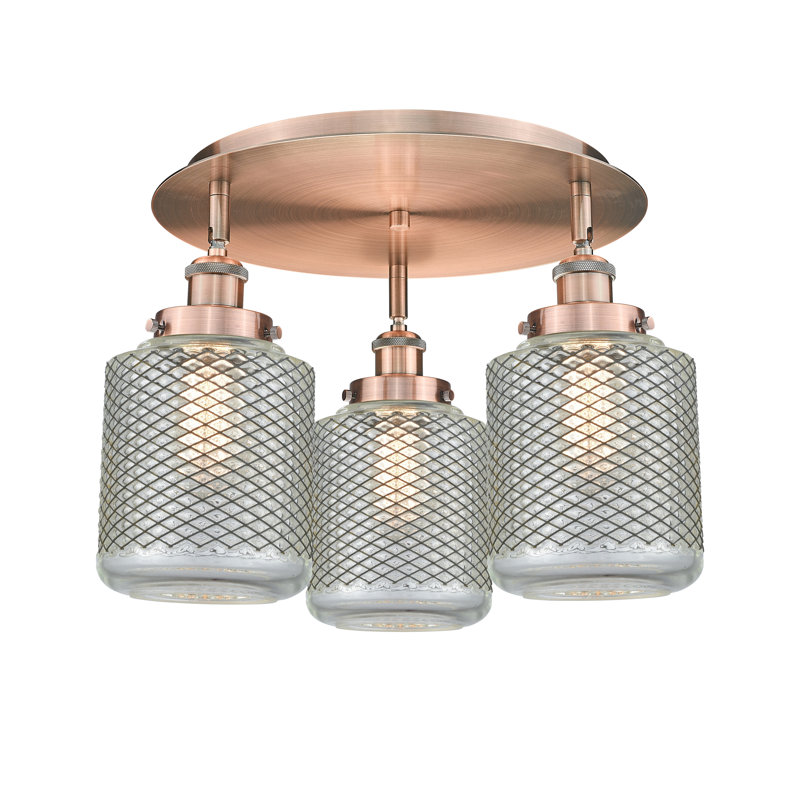 Plafonnier encastré Edison, Cuivre antique