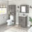 Edion Single Bathroom Vanity with Ceramic Top-77198334