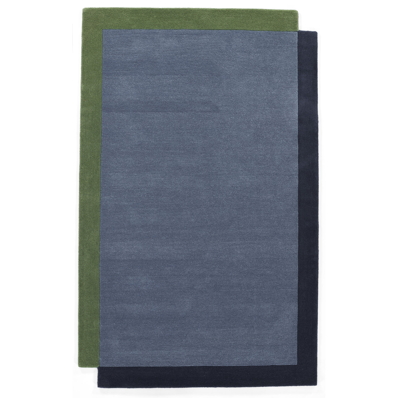 Novogratz by Momeni Tallulah Wool Hand Tufted Solid Blue Area Rug, Rectangle 8' x 10'