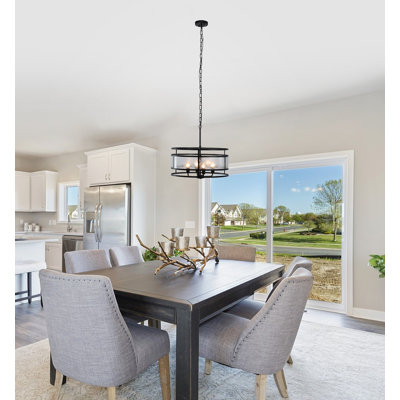 Lustre tambour 4 lumières Edmeo