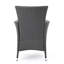 Chaise de salle à manger Malta en osier gris (ensemble de 2)