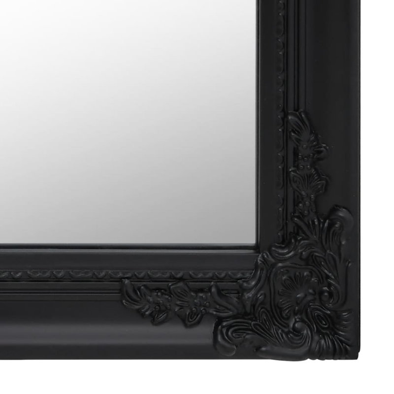 Miroir de plancher Wegford, Noir, 63 po x 15,7 po