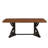 Spadina Two-Tone Wood Finish 78" Dining Set With Double Cross Back Chairs - 7-Piece, Table Base And Chairs-106891364