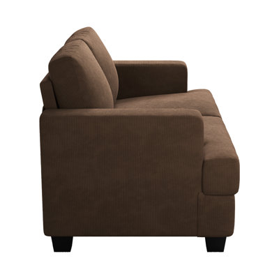 63" 2-Seater Upholstered Square Arm Sofa