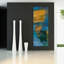 Reedy Blue I - impression sans cadre sur verre