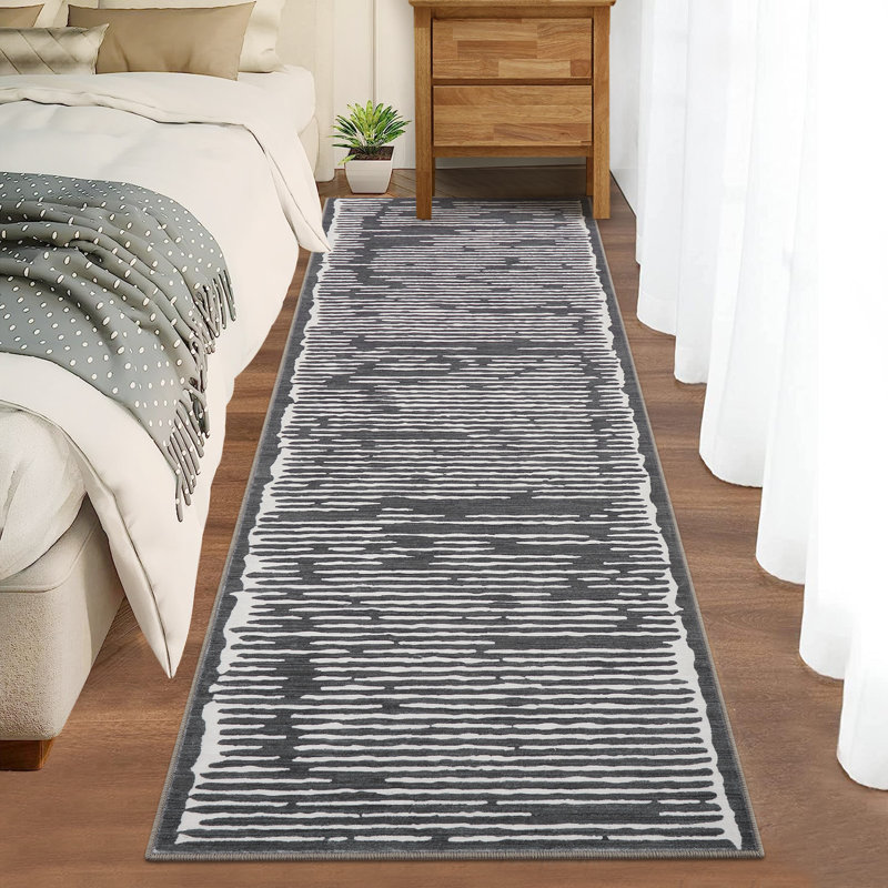 Area Rug  Non-Slip, Non-Shedding, Washable Area Rug –Soft Geometric Carpet  Low Pile, Modern Home Decor for Living Room, Bedroom, Office