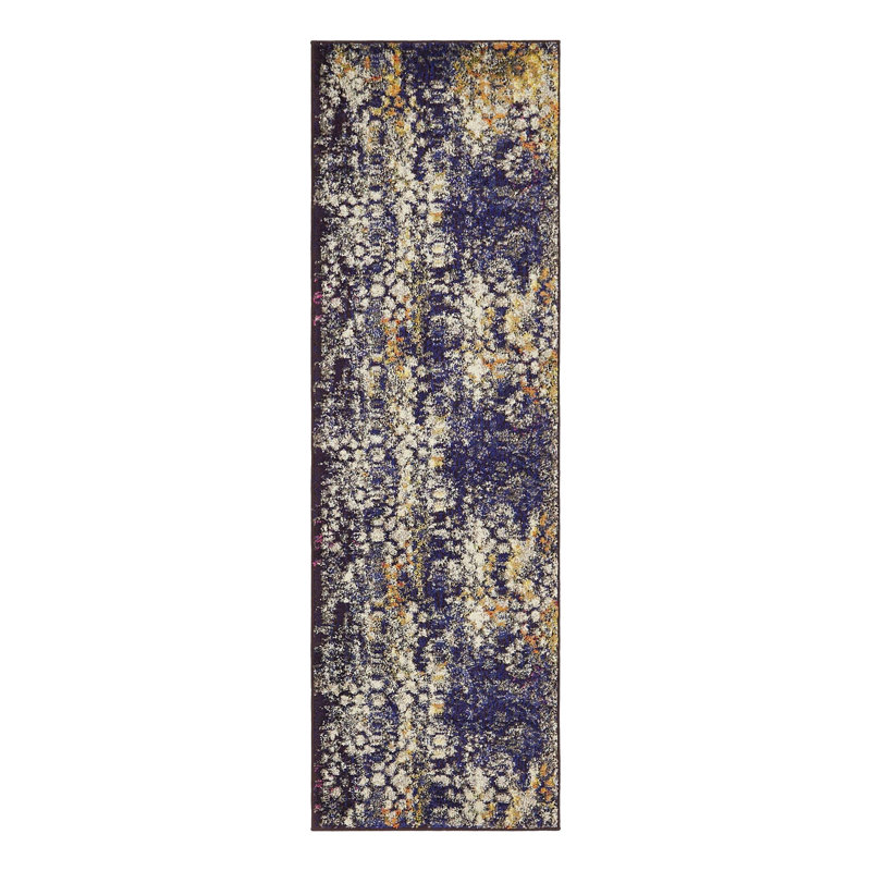 Dimonetta Washable Abstract Indoor Rug, Runner 2' x 6'9"