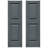 Builders Edge, TailorMade Two Equal Panels, Raised Panel Shutters, Includes Matching Installation Spikes (Per Pair)-105835313-105835289-105835314