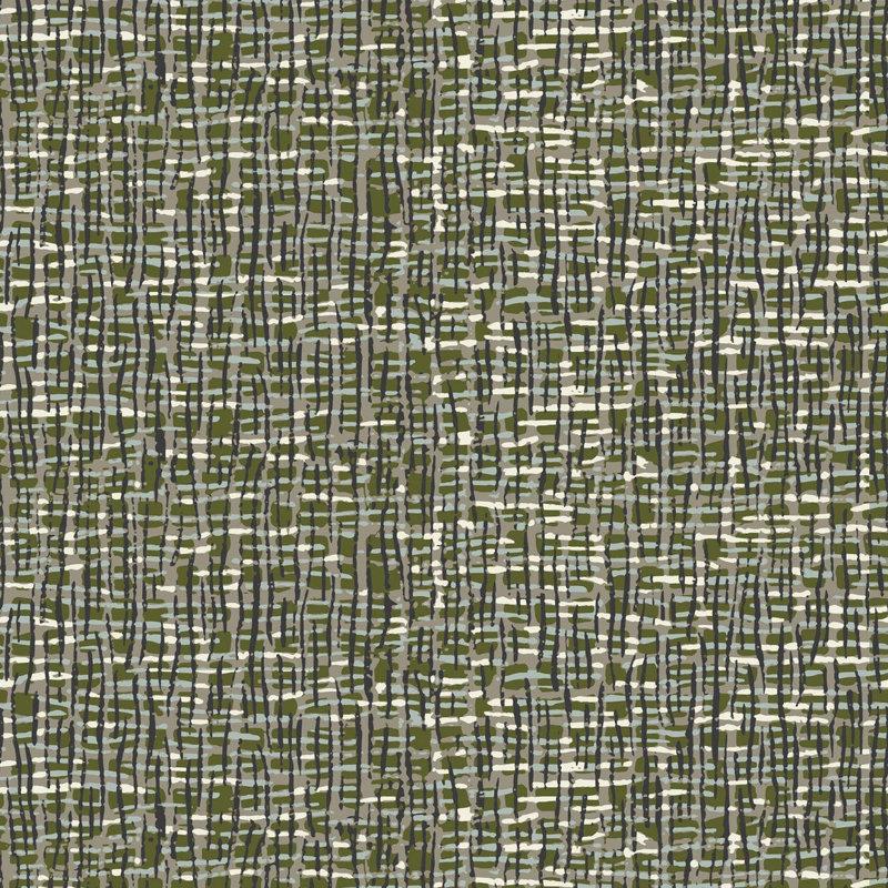 Atomic Weave - Olive Slate Wallpaper