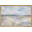Doux bleu beige, paysage abstrait de ciel, photos de salon minimaliste, impression sur toile encadrée-126054890-126054889