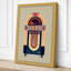 Jukebox Art Deco - Wrapped Canvas-344174930-344174934