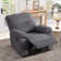 Primiana 38.2" Wide Modern and Overstuffed Soft Chenille Swivel And Rocker Manual Standard Recliner