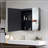 30X26 Inch Black LED Mirror Medicine Cabinet Surface, Defogger, Anti-Fog,Dimmable Lights Brightness Memory