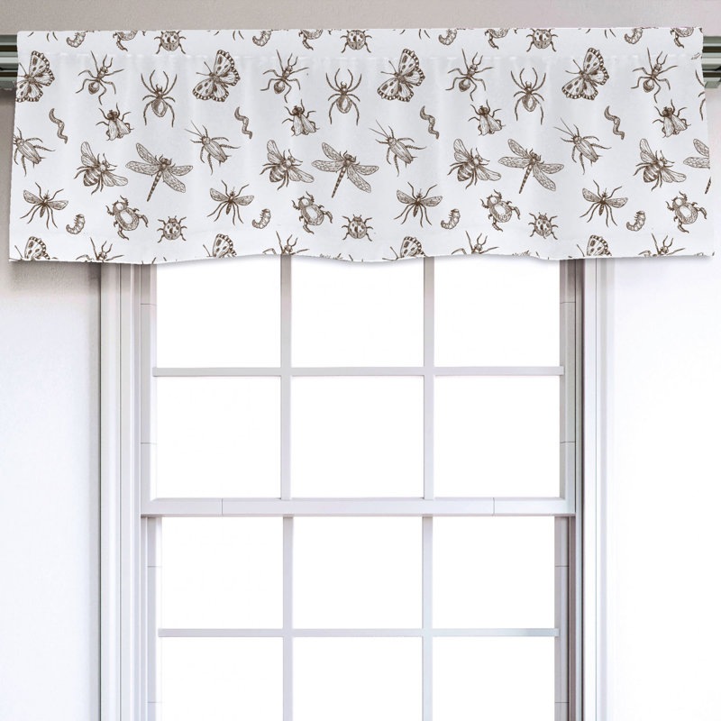 Sateen Ruffled Window Valance