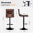 Kastoori Adjustable Height Swivel Bar Stool-99277154-99277155