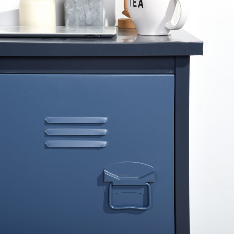 Shanna End Table, Dark Blue