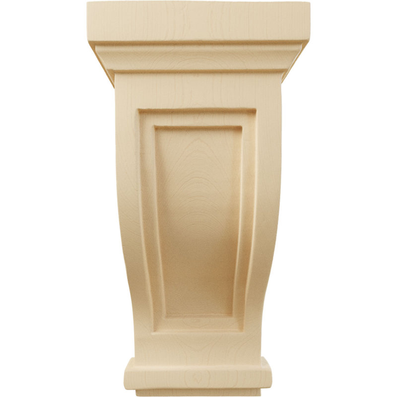 Corbeau traditionnel encastré Mission, Érable, H 10 po x l 4,75 po x P 5 po
