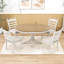 Ensemble de salle à manger à piédestal 5 pièces Gracelinn, table de salle à manger extensible ronde en bois et 4 chaises rembourrées-2078574723-2078574721-2078574722