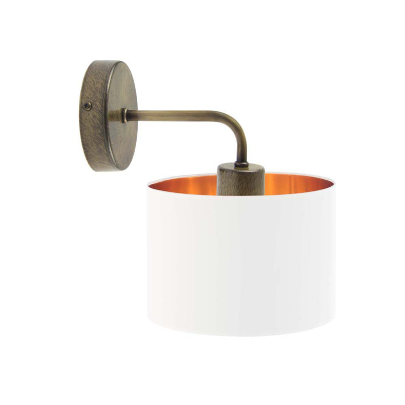 Reiban Steel Armed Sconce, White