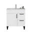 Meuble-lavabo élégant avec lavabo, rangement spacieux et tiroirs à fermeture en douceur pour les salles de bain modernes