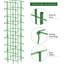Cages à tomates Chantay pour treillis de plantes 12,2 po x 51,96 po pour plantes grimpantes, paquet de 1 pliant carré-485090117