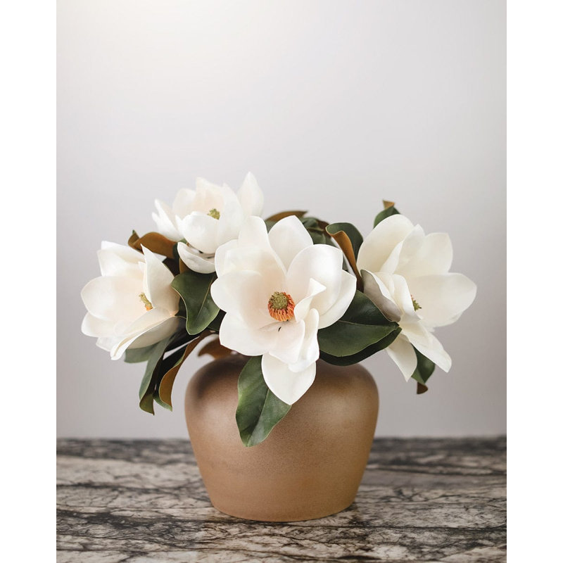 White Faux Magnolia 29"
