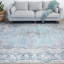 Tapis oriental bleu lavable et pliable FEAona-1765130181