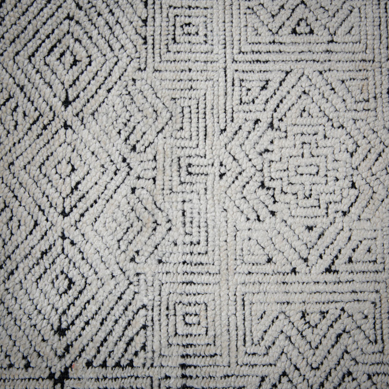 Tapis en laine / noué à la main Tencel, Rectangle 10 pi x 13 pi