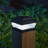 Black Low Voltage Solar Powered Integrated LED Fence Post Cap Light 6 In. X 6 In. Pack