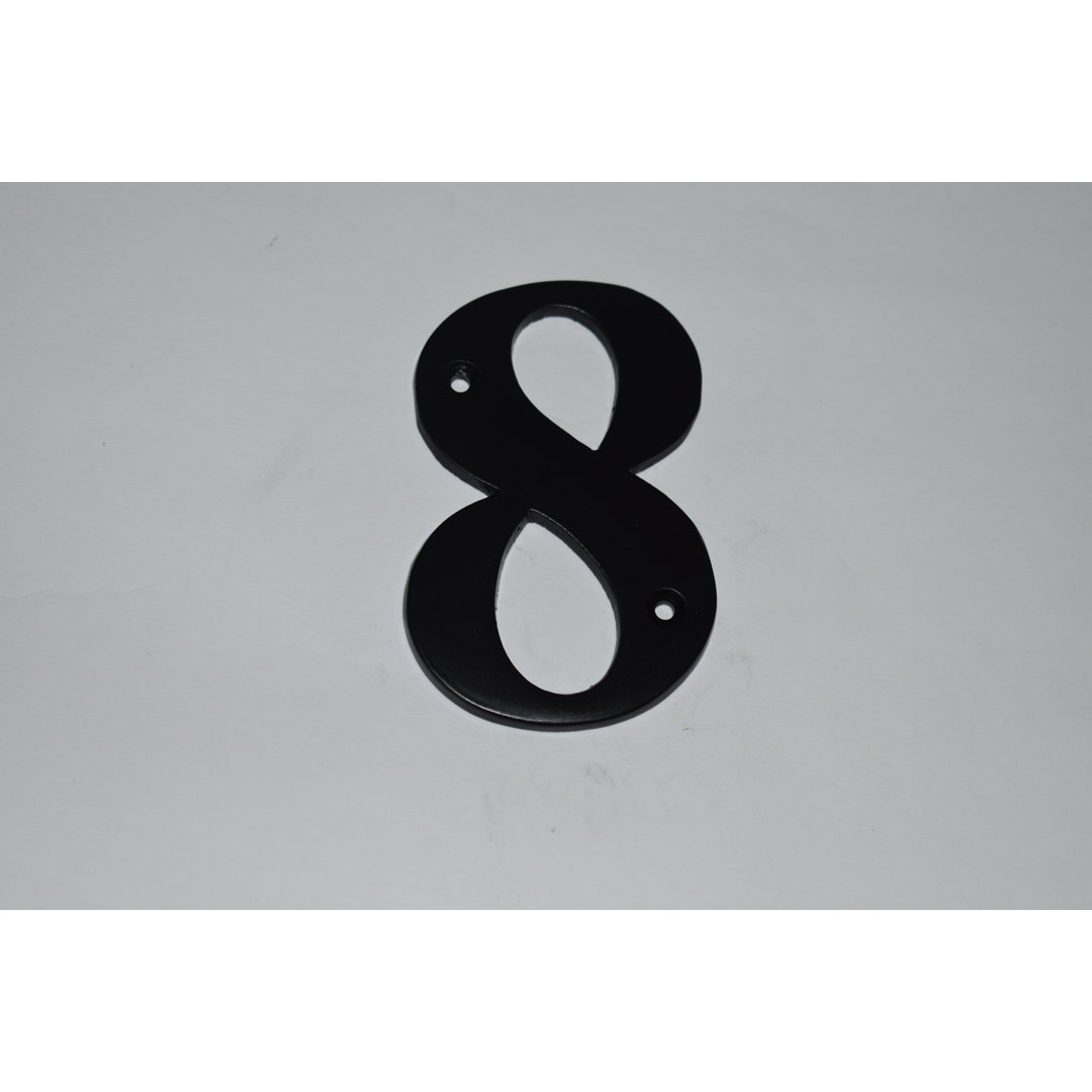 Dravin 14cm H Metal House Number