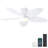42" 5-blade Indoor Tropical Flush Mount Ceiling Fan With Light And Remote/app Control-1389845913