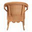Chaise bohémienne tressée en rotin miel