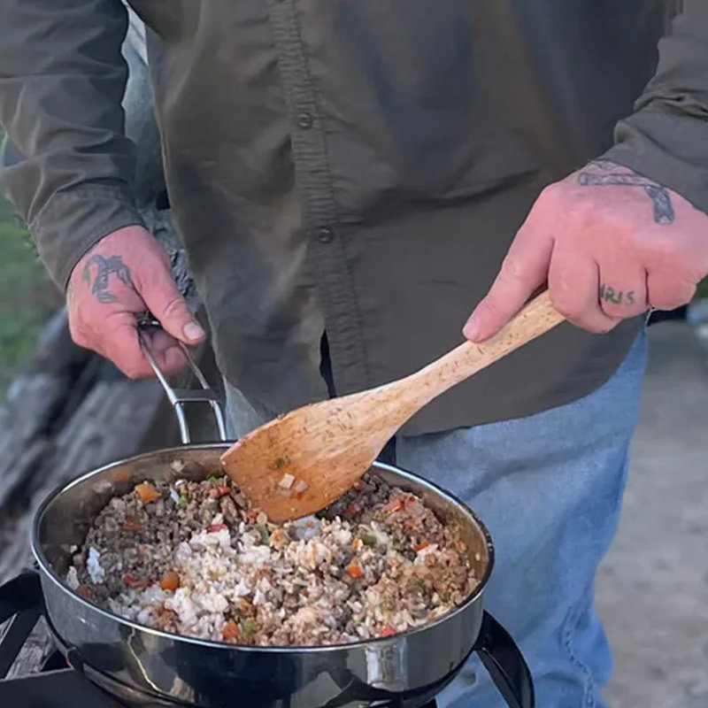 Stainless Steel Camp Skillet And Lid