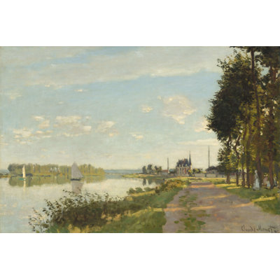 «Argenteuil» par Claude Monet, reproduction d'art sur toile tendue