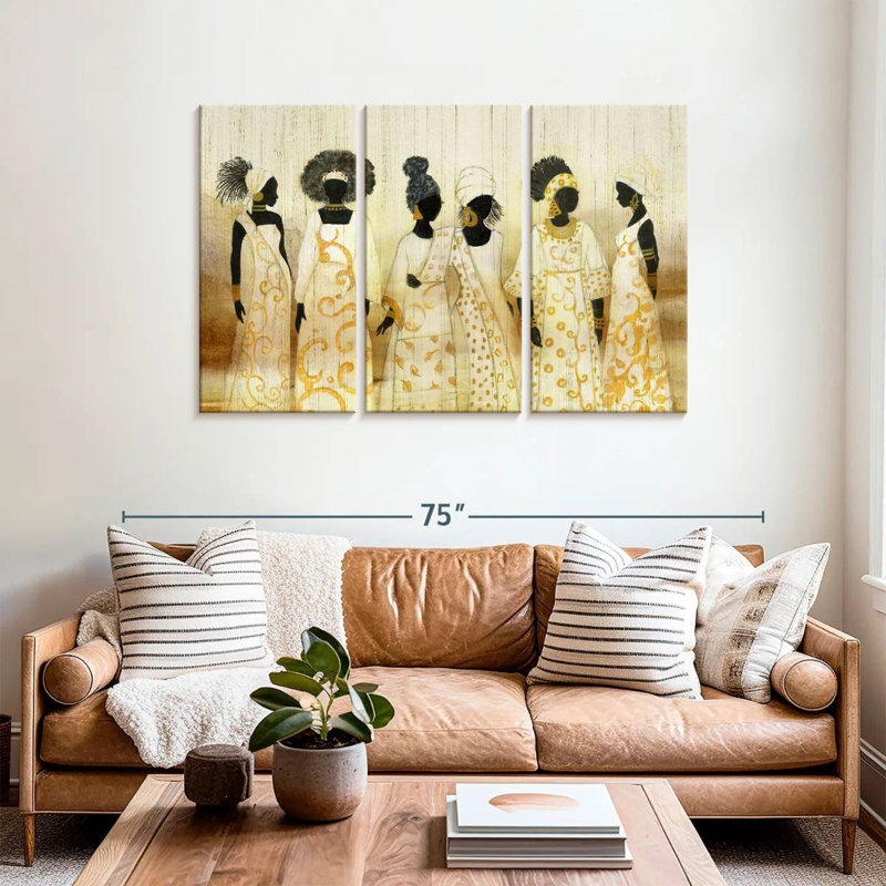 Leisha Six Queens, 36" H x 57" W