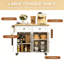 Chariot d'îlot de cuisine moderne, table d'îlot de cuisine portable, chariot de rangement-129175795-129175793