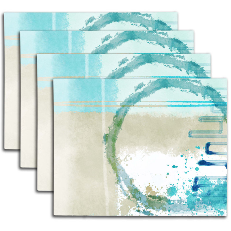 Polyester Abstract Rectangle Placemat