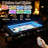 Wood Board Game Table With Led Light For 4-6, D&d/puzle Table W/ Game Mat, 6*cup Holders & Hobby Trays, Dining Table W/ Removable Top-126598094