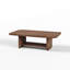 Table basse en bois avec tablette