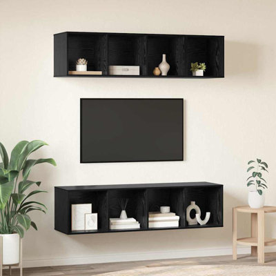 TV Cabinet Set 3 Pcs Engineered Wood