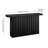 Olie 55" Wide Rectangular Fluted Console Table in Black Grain-1262053874
