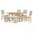 6-Piece Dining Table Set With Rectangular Table, 4 Chiars And Bench-2085443568