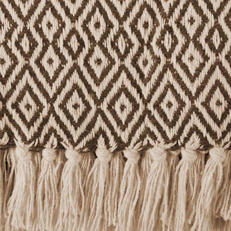  Jeté double en coton, Brun