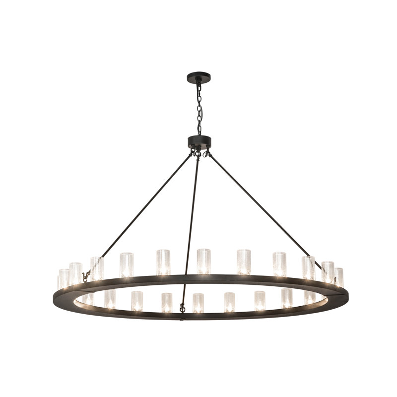 Lustre à 24 lumières de 72 po de largeur Loxley
