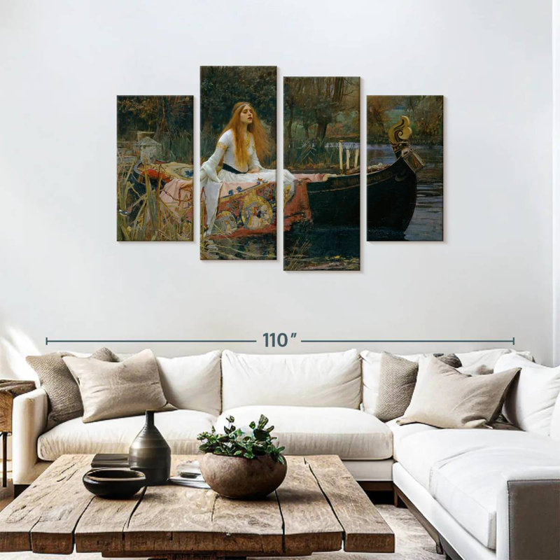 Leisha, la Dame de Shalott, H 48 po x l 75 po