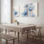 Tableau mural sur toile à motifs floraux bleus (lot de 3)-118089338